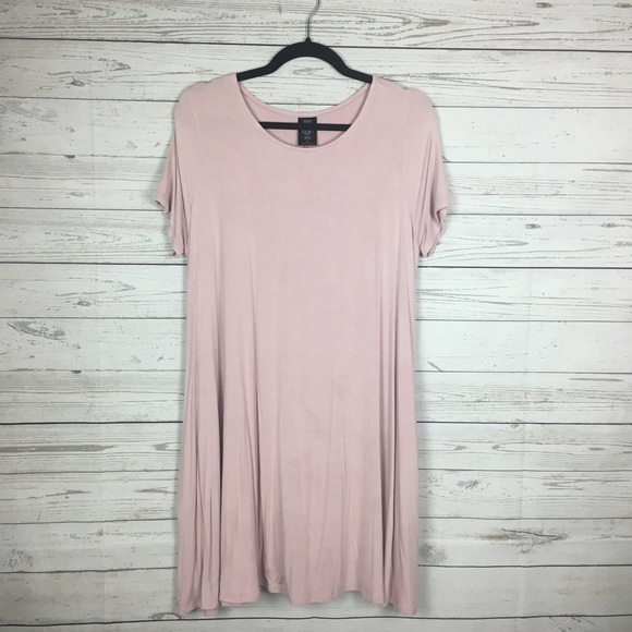 Agnes & Dora Tops - Agnes & Dora SS Light Mauve Pink Swing Tunic XL